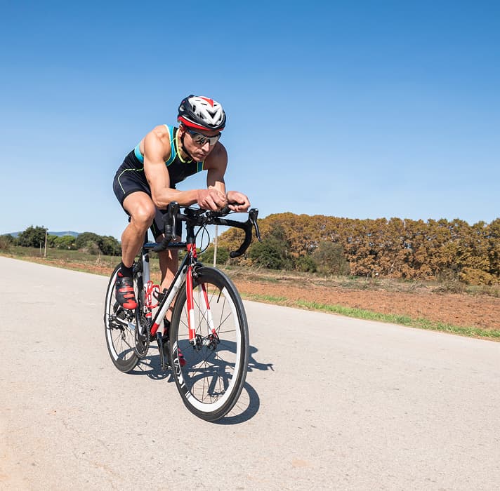 Triathlon cyclist