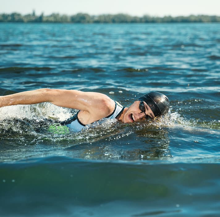 Aquathlon swimmer